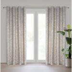 EUROFIRANY Milena bársony sötétítő függöny Ezüst 140x250 cm