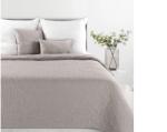 EUROFIRANY Len4 vászon szerkezetű préselt mintás ágytakaró Szürke 200x220 cm
