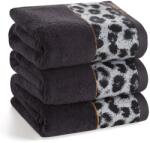 Eurofirany Eva22 minőségi pamut törölköző Fekete 70x140 cm