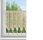 EUROFIRANY Martha rojtos csipkés vitrázs függöny Világosbézs 60x150 cm