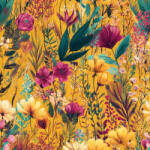 Takoy Microfiber/Pamut hatású utánzat napsütötte rét