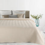  Len3 vászon szerkezetű préselt mintás ágytakaró Krémszín 200x220 cm