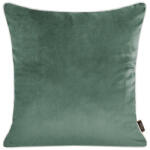  Velvet párnahuzat lenvászon szerű anyagból Sötét menta 45x45 cm