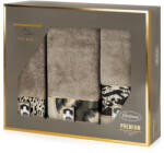  Eva24 3Db-os pamut törölköző szett Sötét bézs