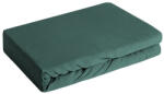  Jersey3 pamut gumis lepedő Sötétzöld 240x220 cm + 30 cm