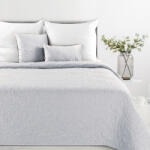  Len4 vászon szerkezetű préselt mintás ágytakaró Ezüst 170x210 cm