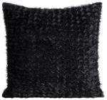  Tiffany mohér díszes párnahuzat sifon anyagból Fekete 45x45 cm