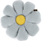  Virág alakú bársony díszpárna Ezüst 37x37x13 cm