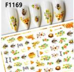  Körömmatrica - F1169 virág méh