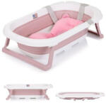 Chipolino Isla összecsukható kád hálós babatartóval 81 cm - Pink