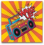  Festés számok szerint - Pop art - Wake up Méret: 50x50cm, Keretezés: Műanyagtáblával