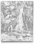  PontPöttyöző - Gollingi vízesés - Ausztria Méret: 40x50cm, Keretezés: Keret nélkül (csak a vászon), Szín: Fekete