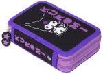 St. Majewski Penar echipat 3 fermoare, Majewski, Gama St. Right, Colectia Kuromi Black 2025, PC-05, 20x13x6 cm (5903235694226) Penar