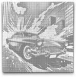  PontPöttyöző - Pop art - Piros autó Méret: 50x50cm, Keretezés: Műanyagtáblával, Szín: Piros