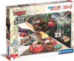 Clementoni - Puzzle Mașini pe drum maxi - 100 piese Puzzle