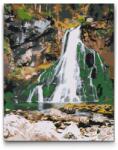  Festés számok szerint - Gollingi vízesés - Ausztria Méret: 30x40cm, Keretezés: Kartonlemezen