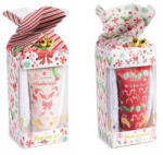 Decorer Set 2 creme picioare parfumate 2 perechi sosete cadou Craciun Winter cm 7 x 7 x 20 H, 60 ml (A43.06.46)