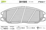 VALEO set placute frana, frana disc VALEO ESSENTIAL 301505 (301505)