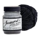 Jacquard acid dyes, gyapjú és selyem festék, 14g, 639 jet black - fekete