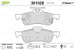 VALEO set placute frana, frana disc VALEO ESSENTIAL 301028 (301028)