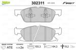 VALEO set placute frana, frana disc VALEO ESSENTIAL 302311 (302311)