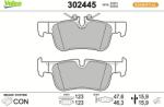 VALEO set placute frana, frana disc VALEO ESSENTIAL 302445 (302445)