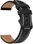 IHUNT Curea din Piele, iHunt Watch 13 Titan, Neagra cu interior maro (ihunt-curea-piele-negru-maro)