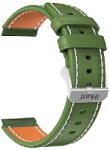 IHUNT Curea din Piele iHunt pentru Watch 13 Titan, Verde/Maro (ihunt-curea-piele-verde-maro)