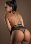 Daring Intimates Wetlook and Fishnet Bodysuit S-M
