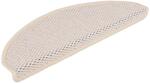 vidaXL 30 db lépcsőszőnyegek öntapadós szizál kinézetű 65x21x4 cm 3365881 (3365881)