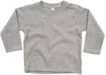 BabyBugz Bébi hosszú ujjú póló BabyBugz Baby Longsleeve Top 3-6, Heather Grey Melange