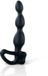 Mystim Stimulator Anal cu Electrostimulare, Mystim Big Bend-It, Silicon, Negru, 23 cm