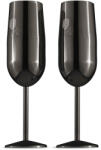 Berlinger Haus BH-8664 Black Rose Collection 2 darabos fém Pezsgőspohár szett - Fekete (BH-8664)