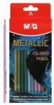 M&G Creioane hexagonale M&G - set de 12 culori metalice