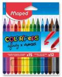Maped Creioane colorate MAPED Infinity și markere Jungle (15 buc. + 12 buc. )