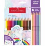 Faber-Castell Set creioane colorate Faber-Castell Color Classic 18+6 pastel - Unicorn