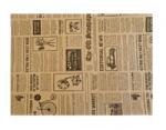Bisbags Hartie Natur Imprimata Ziar, Rezistenta la Grasime, 25 x 35 cm, 3000 Bucati (BBG-HRG2312)