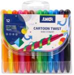 JUNIOR-ST Creioane colorate Twist JUNIOR - set de 12 culori