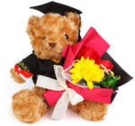  Műnövény Dekoráció - Maci, Virággal - 28 x 17 x 17 cm