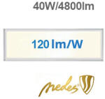 NEDES LED panel (1200 x 300 mm) 40W - természetes fehér, 120 lm/W, backlite panel (PL7224)
