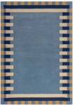 Flair Rugs Covor albastru țesut manual din lână 200x290 cm Kai Wool Border - Flair Rugs Covor