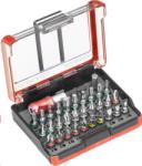 kwb PROFI BIT-BOX INDUSTRIAL STEEL bit készlet, 32 db-os, övre csíptethető (162710) (162710)
