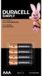 Duracell alkáli ceruzaelem AAA 4db (5000394129931) (d5000394129931) (d5000394129931)