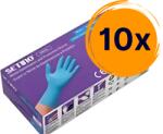  10x Setino púdermentes, nitril vizsgálókesztyű (hosszú szárú) L (K_SENVHSZ100_L)