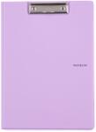 KARTON P+P Dupla műanyag jegyzettömb csipesszel A4 PASTELINI lila