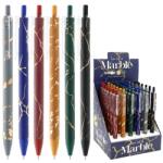 Junior Marble golyóstoll, 1.0 mm-es hegy, félig géles kék tollbetét (mix / 1 db ár)