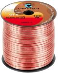 Cabletech KAB0313 Réz hangszórókábel, transzparens 2x0, 75mm2 OFC, 100m/tekercs (KAB0313)