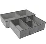 APT AG126K Fiókrendszerező készlet, 6 db, szürke (5907621854485) (5907621854485)