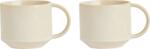 OYOY Căni Yuka, 270 ml, alb spart, 2 buc (L300601)