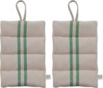 OYOY Mănuși de bucătărie Linu, bej-verde, 2 buc (L301287)